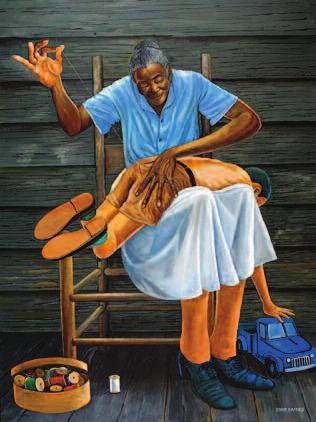 Bill Withers commissioned reknown artist Ernie Barnes to create a painting representing his song Grandma s Hands. It is part of the WV Music Hall of Fame s permanent collection.