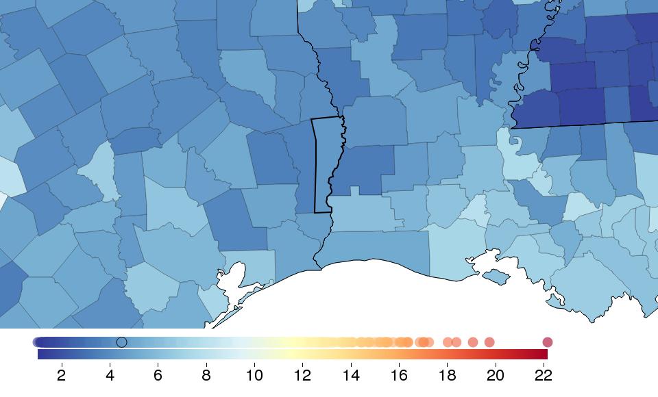 FINDINGS: HEAVY DRINKING Sex Newton County Texas National National rank % change 2005-2012