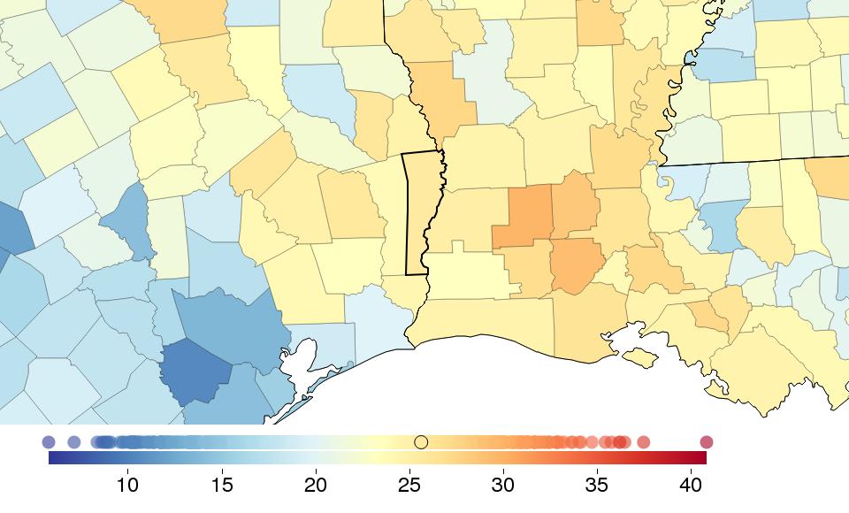 FINDINGS: SMOKING Sex Newton County Texas National National rank %