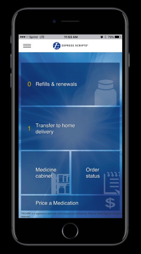 An app that drives better decisions and healthier outcomes for members on the go Convenience Easy-order refills and up-to-the-minute order status lets members avoid trips to their local pharmacy