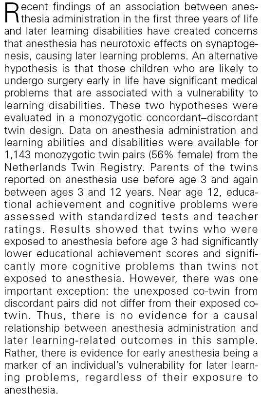 Monozygotic dis/concordant twin study.