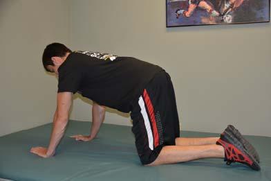 Exercise 9: Hand-Knee Rocking Starting Position: Kneel on a mat with your knees and ankles.