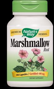 Marshmallow Aids and soothes the mucosal lining It is a mucilage (which remains unaltered until it reaches the colon and coats the gastro-intestinal membranes Contains flavanoids that are