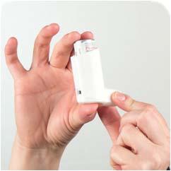 Metered-Dose Inhaler (MDI) How do I use my Metered-Dose Inhaler (MDI)? 5 7 Remove cap Breathe out Hold breath.