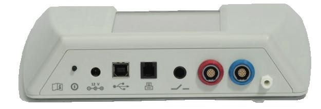 AuDX PRO FLEX Screening tympanometry and audiometry Testing: Tympanometry Select the Tymp: Tymp +1kHz button from the start menu and connect the probe to the red connector and the air cable to the