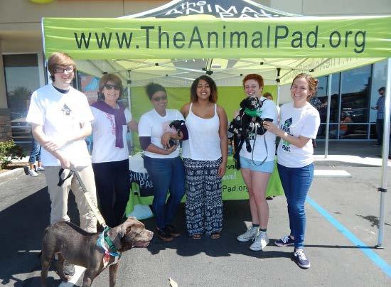 THE ANIMAL PAD Attended First Event in March Students Gain Experience handling dogs conversing face-to-face with potential adopters working as a team