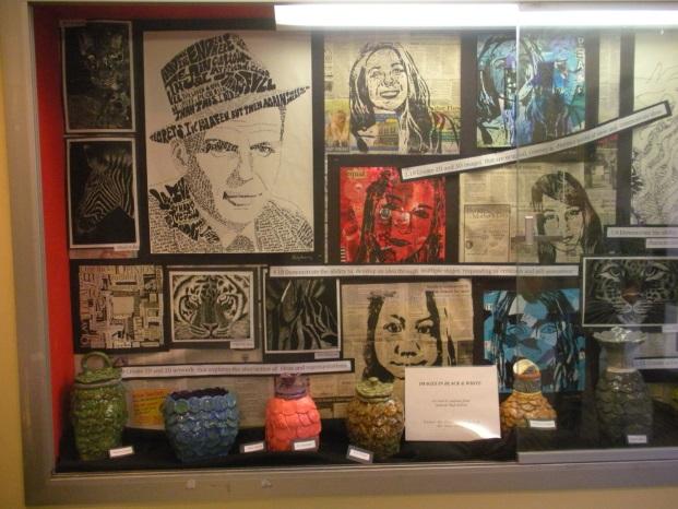 Images in Black & White is the current exhibition at the Seekonk Public Library and features outstanding art work by students at Seekonk High School.