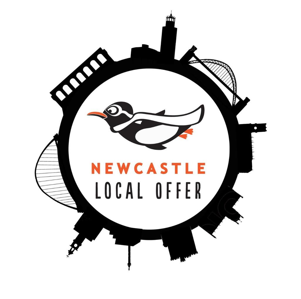 Newcastle Local Offer logo, designed