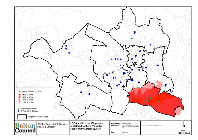 SECTION 1 A PICTURE OF THE FARNWORTH/KEARSLEY POPULATION Demographics There are currently 35,370 registered patients within the four practices of the Farnworth/Kearsley neighbourhood The