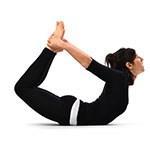 Bow Pose (Dhanurasana) Tones lower back, thighs and buttocks