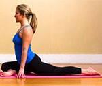 Stretches thighs and ankles Half Pigeon Pose (Ardha Kapotasana)