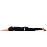 Reverse Corpse Pose (Advasana) Relaxes mind and body Stretches arm pits and