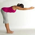 Standing Half Forward Bend (Ardha Uttanasana) Corrects body alignment and