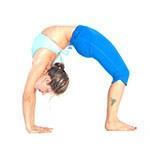 (Chakrasana) Induces feelings of happiness and relieves from anger and