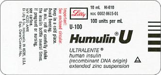 Modified insulin designated by L (Lente Insulin), N (NPH insulin) and U (Ultralente insulin). They can only be administered subcutaneously.