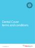 Dental Cover terms and conditions