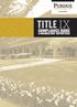 Title IX. Compliance Guide. for Mandatory ReporterS