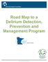 Road Map to a Delirium Detection, Prevention and Management Program