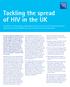 Tackling the spread of HIV in the UK
