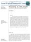 Micro-morphology of Achillea clypeolata: contribution to the pharmacognostical profile