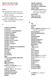 Master List of Key Words (Revised 6 December 2007)