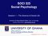 SOCI 323 Social Psychology