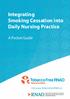 Integrating Smoking Cessation into Daily Nursing Practice