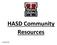 HASD Community Resources