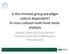 Is the minimal group paradigm culture dependent? A cross-cultural multi-level metaanalysis