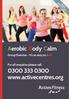 JANUARY 2017 FROM. Aerobic Body Calm. Group Exercise It s as easy as ABC. For all enquiries please call