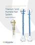 Titanium Solid Humeral Nail System