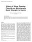 Effect of Silver Diamine Fluoride on Microtensile Bond Strength to Dentin