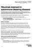 Rituximab treatment in autoimmune blistering diseases