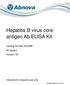 Hepatitis B virus core antigen Ab ELISA Kit