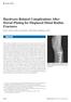 Hardware-Related Complications After Dorsal Plating for Displaced Distal Radius Fractures