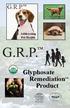 G.R.P. Wikimedia Commons. Addressing Pet Health G.R.P. Glyphosate Remediation Product