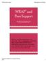 WRAP and Peer Support