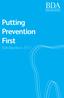 Putting Prevention First