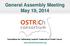 General Assembly Meeting May 19, Consortium for Optimizing Surgical Treatment of Rectal Cancer
