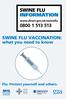 swine flu vaccination: