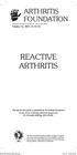 REACTIVE ARTHRITIS ARTHRITIS FOUNDATION