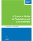 A Practical Guide to Population and Development