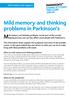 Mild memory and thinking problems can be part of the normal