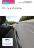 Driving and epilepsy.  Epilepsy Helpline: