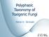 Polyphasic Taxonomy of Toxigenic Fungi. Marta H. Taniwaki