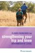 FLOOR EXERCISES for. strengthening your hip and knee INTERMEDIATE LEVEL