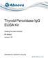 Thyroid Peroxidase IgG ELISA Kit