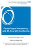 Oesophageal manometry and 24-hour ph monitoring