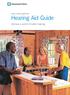 Head & Neck Institute. Hearing Aid Guide. Achieve a world of better hearing.