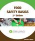 FOOD SAFETY BASICS. 2 nd Edition. Instructor s Manual